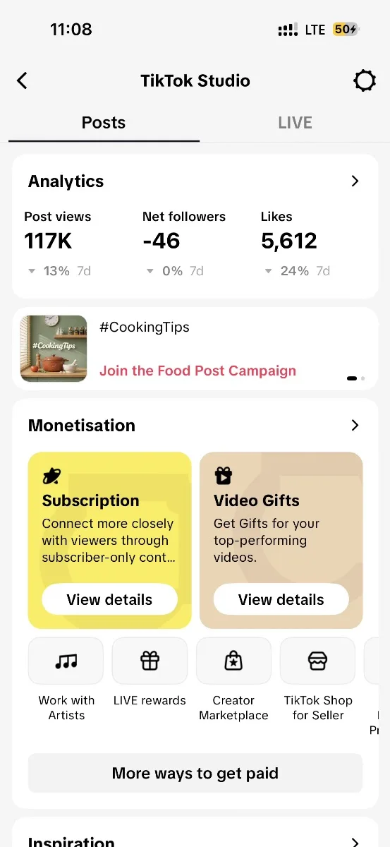32.3k followers  2.8m likes  dance tiktok account, screenshot 2