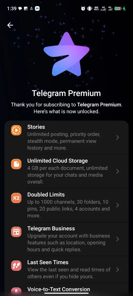 Clean May 2024 Premium Account | SpamBot Free as a Bird (Telegram), screenshot 3 of 4