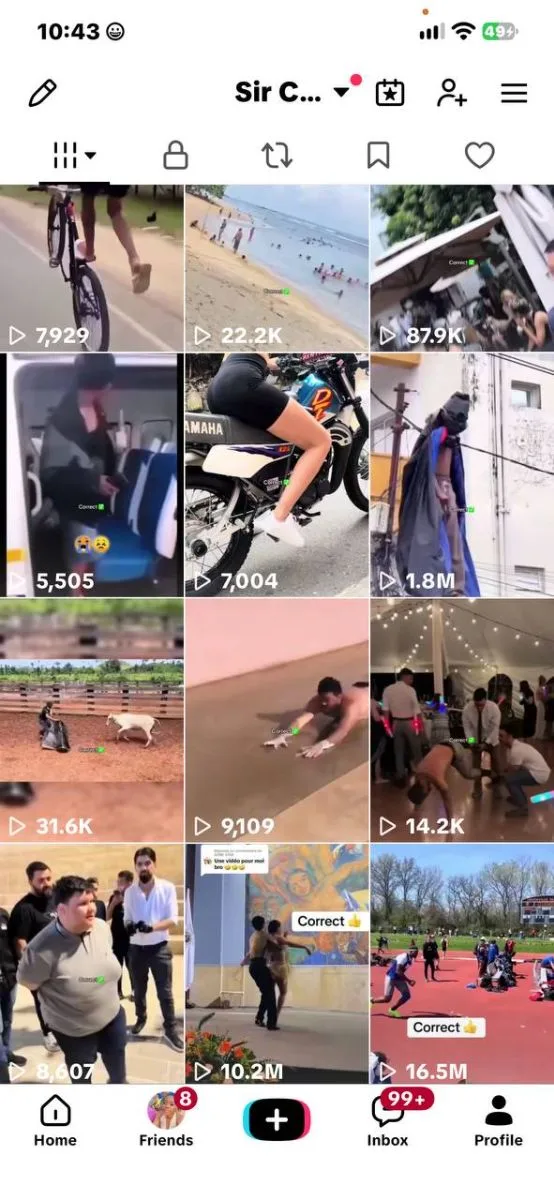 1.25m humour tiktok account., screenshot 2