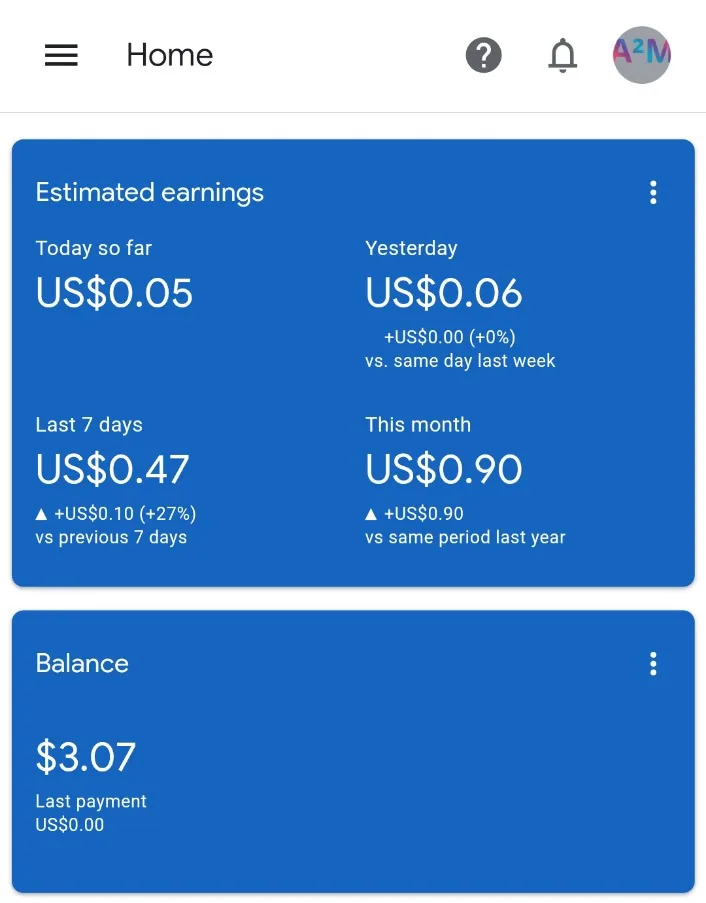 Adsense account sell — screenshot 1