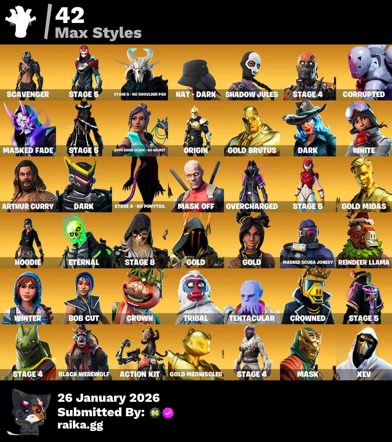 [PC] 184 skins | IKONIK | Travis Scott | Astro Jack | Gold Brutus | Gold Midas — screenshot 16