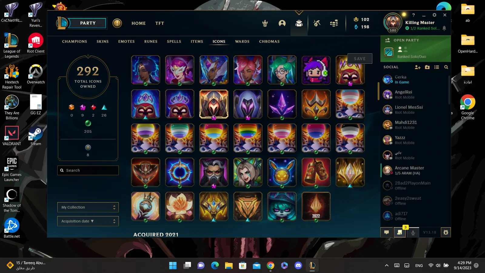 Riot account euw 580 level in league of legends — screenshot 34