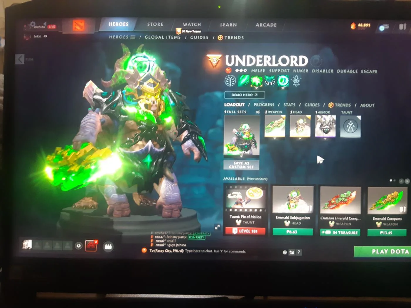 DOTA 2 ACCOUNT WITH ALL IN ITEMS FROM TI7 to TI10 BATTLE PASS AND ARCANA'S INCLUDED — screenshot 7