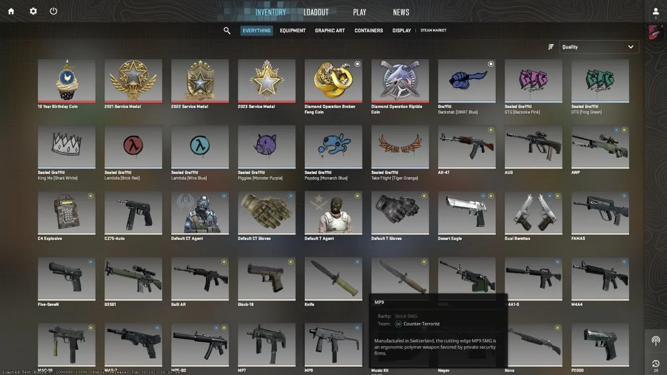 CS2 ITALY + CSGO prime with 6x [2021,22,23 Medals, Broken Fang, Riptide Diamond — screenshot 6