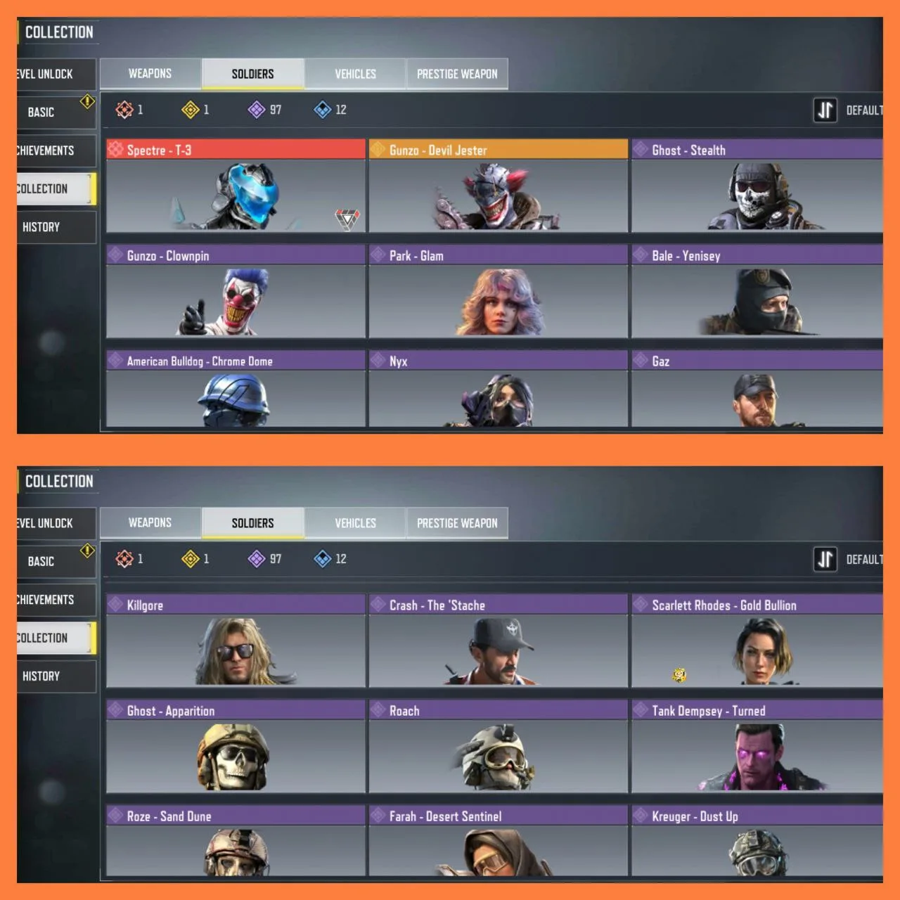 2 MYTHIC GUN| 1 MYTHIC CHARACTER | 15 LEGENDARY GUN | 1 LEGENDARY CHARACTERS | — screenshot 4