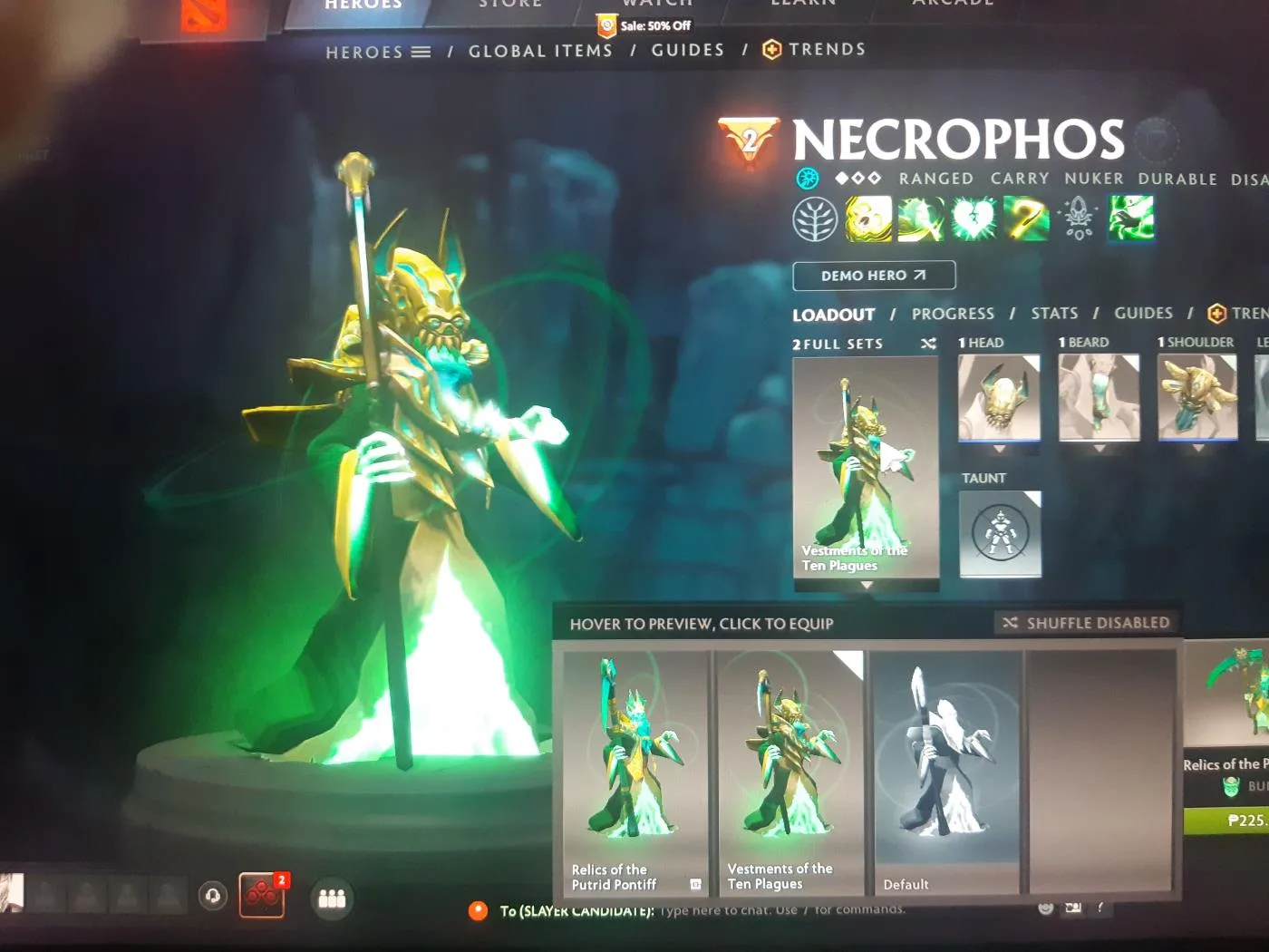 DOTA 2 ACCOUNT WITH ALL IN ITEMS FROM TI7 to TI10 BATTLE PASS AND ARCANA'S INCLUDED — screenshot 3