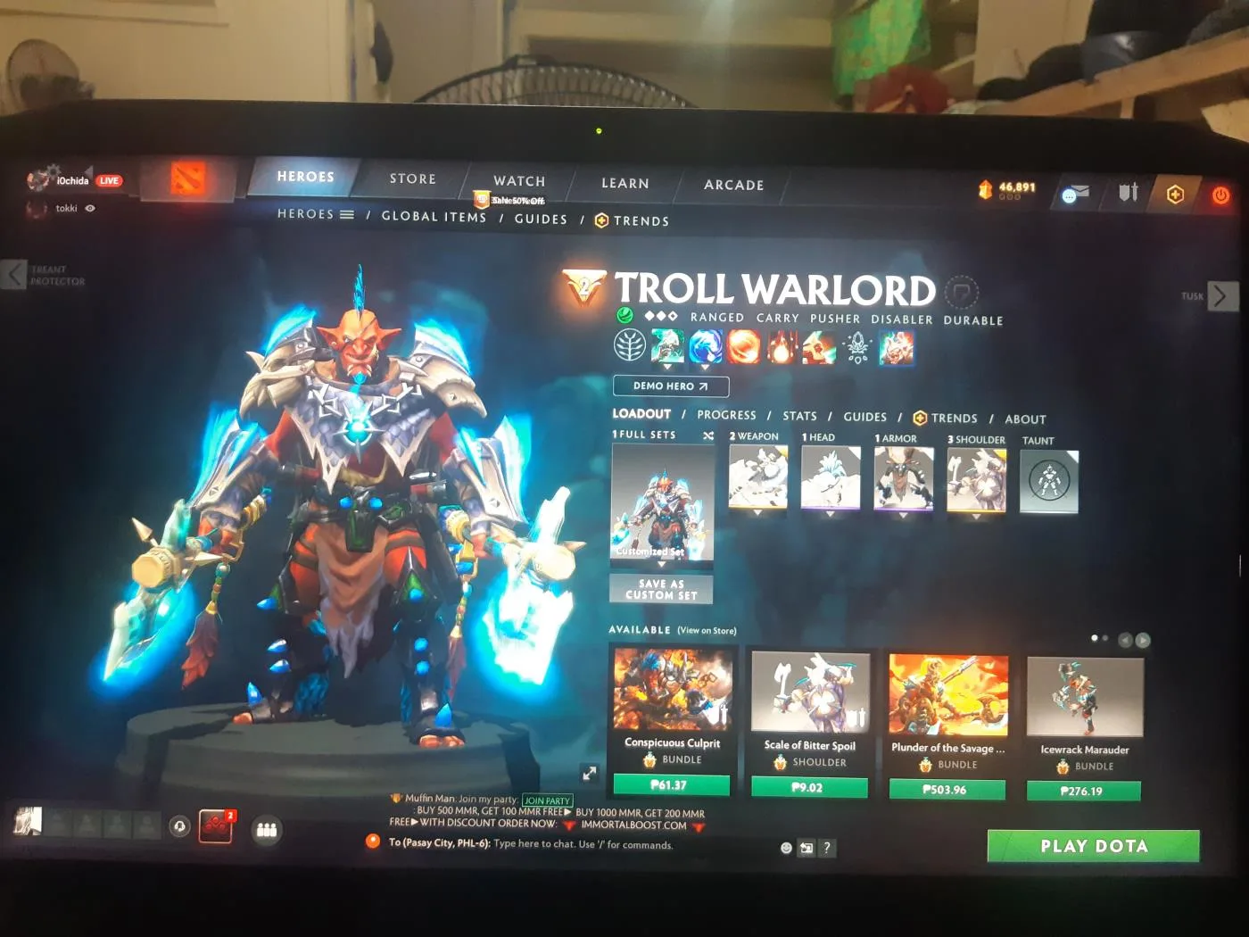DOTA 2 ACCOUNT WITH ALL IN ITEMS FROM TI7 to TI10 BATTLE PASS AND ARCANA'S INCLUDED — screenshot 5