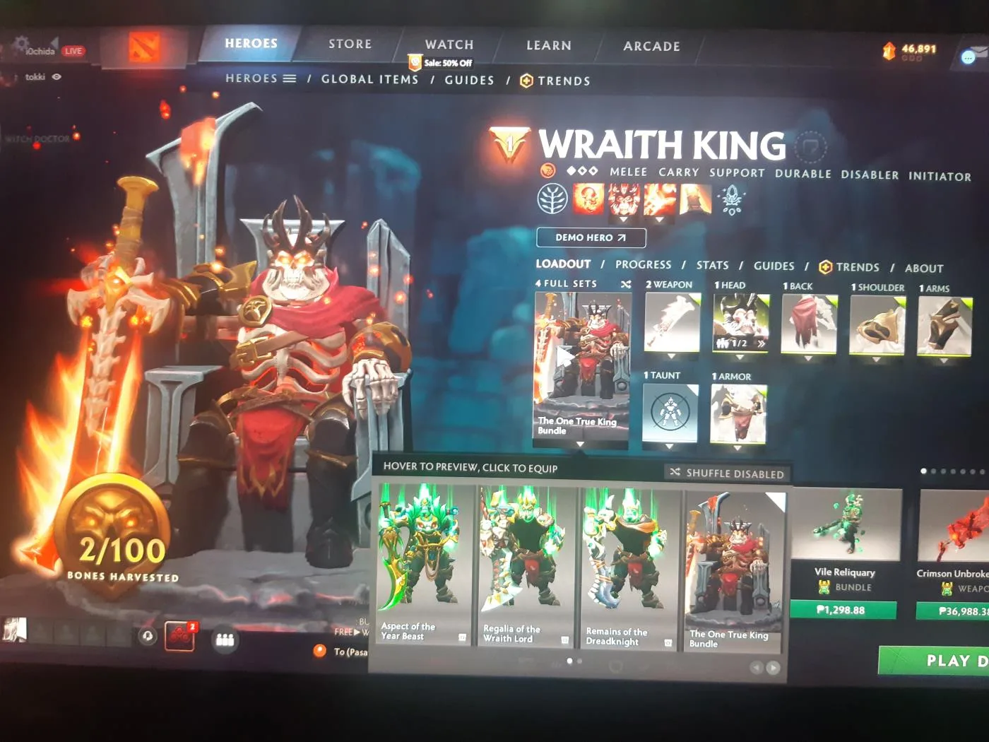 DOTA 2 ACCOUNT WITH ALL IN ITEMS FROM TI7 to TI10 BATTLE PASS AND ARCANA'S INCLUDED — screenshot 2