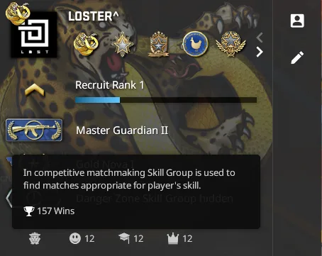 CS2 ITALY + CSGO prime with 6x [2021,22,23 Medals, Broken Fang, Riptide Diamond — screenshot 3